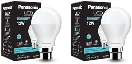 Panasonic 12 Watt LED Bulb with 1 Year Warranty (Pack of 2)
