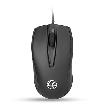 LAPCARE L-70 Plus (Ind) Wired Optical Mouse with 1200 Dpi (Black)