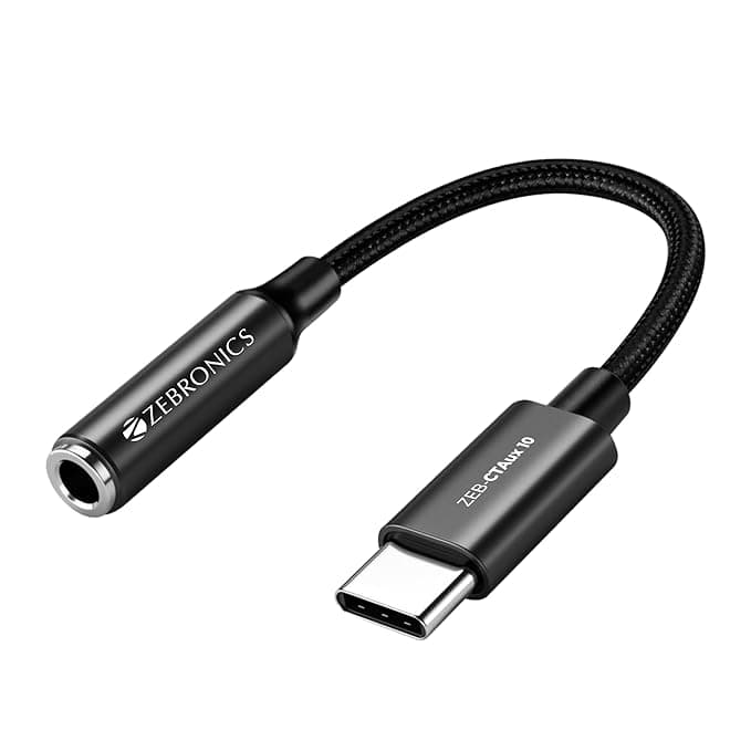 ZEBRONICS CTAux10 Type C to 3.5mm Converter
